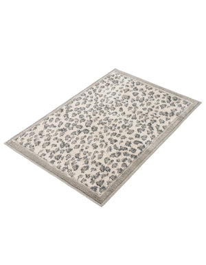 Gray 2' x 3' 1 Wildlife Rectangle Area Rug Animal Print Safari Jungle Inspired Carpet for Unique Modern Interior Design for Sale at Rug Engine