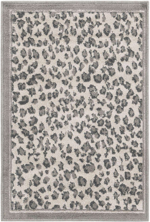 Gray 2' x 3' 1 Wildlife Rectangle Area Rug Animal Print Safari Jungle Inspired Carpet for Unique Modern Interior Design for Sale at Rug Engine