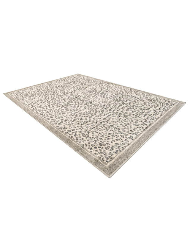 Gray 5' 1 x 7' 1 Wildlife Rectangle Area Rug Animal Print Safari Jungle Inspired Carpet for Unique Modern Interior Design for Sale at Rug Engine