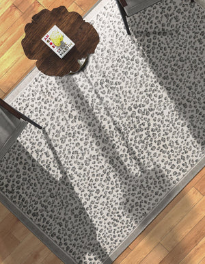 Gray 2' x 3' 1 Wildlife Rectangle Area Rug Animal Print Safari Jungle Inspired Carpet for Unique Modern Interior Design for Sale at Rug Engine