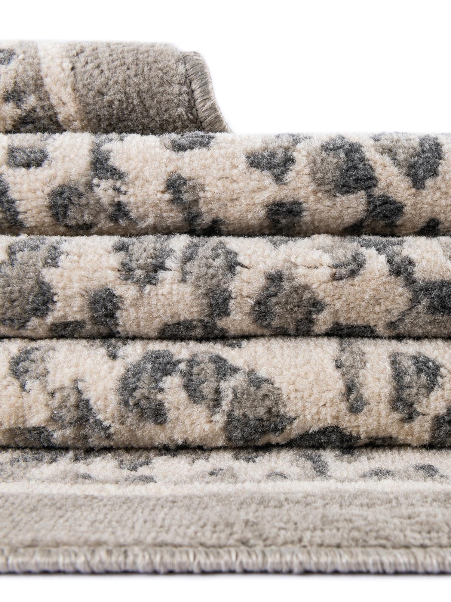 Gray 6' 1 x 9' Wildlife Rectangle Area Rug Animal Print Safari Jungle Inspired Carpet for Unique Modern Interior Design for Sale at Rug Engine