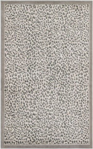 Gray 5' 1 x 8' Wildlife Rectangle Area Rug Animal Print Safari Jungle Inspired Carpet for Unique Modern Interior Design for Sale at Rug Engine