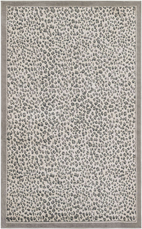 Gray 5' 1 x 8' Wildlife Rectangle Area Rug Animal Print Safari Jungle Inspired Carpet for Unique Modern Interior Design for Sale at Rug Engine