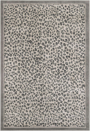 Gray 6' 1 x 9' Wildlife Rectangle Area Rug Animal Print Safari Jungle Inspired Carpet for Unique Modern Interior Design for Sale at Rug Engine