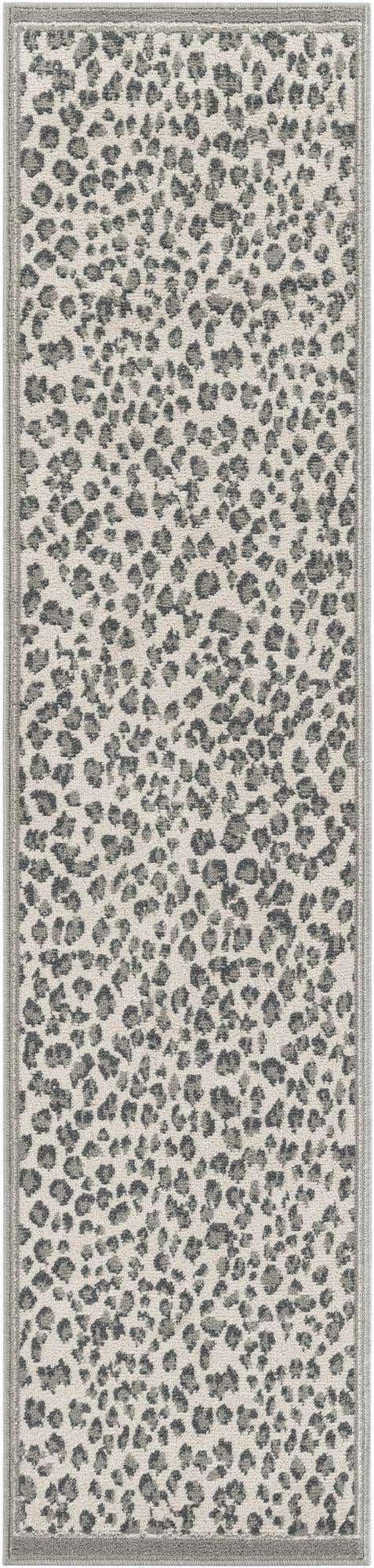 Gray 2' x 8' Wildlife Runner Area Rug Animal Print Safari Jungle Inspired Carpet for Unique Modern Interior Design for Sale at Rug Engine