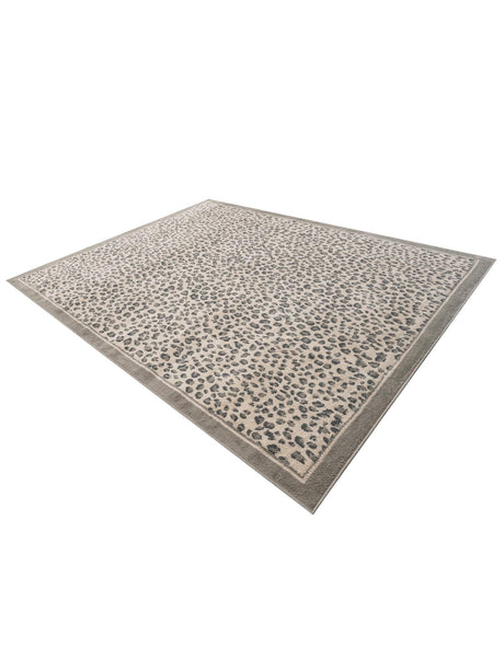 Gray 7' 10 x 10' Wildlife Rectangle Area Rug Animal Print Safari Jungle Inspired Carpet for Unique Modern Interior Design for Sale at Rug Engine