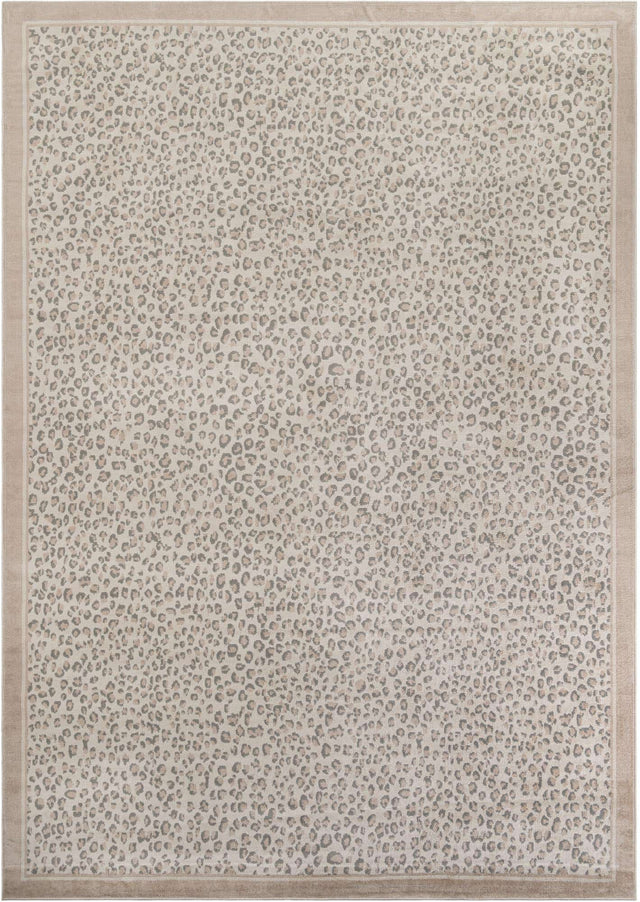 Ivory 10' x 14' 1 Wildlife Rectangle Area Rug Animal Print Safari Jungle Inspired Carpet for Unique Modern Interior Design for Sale at Rug Engine