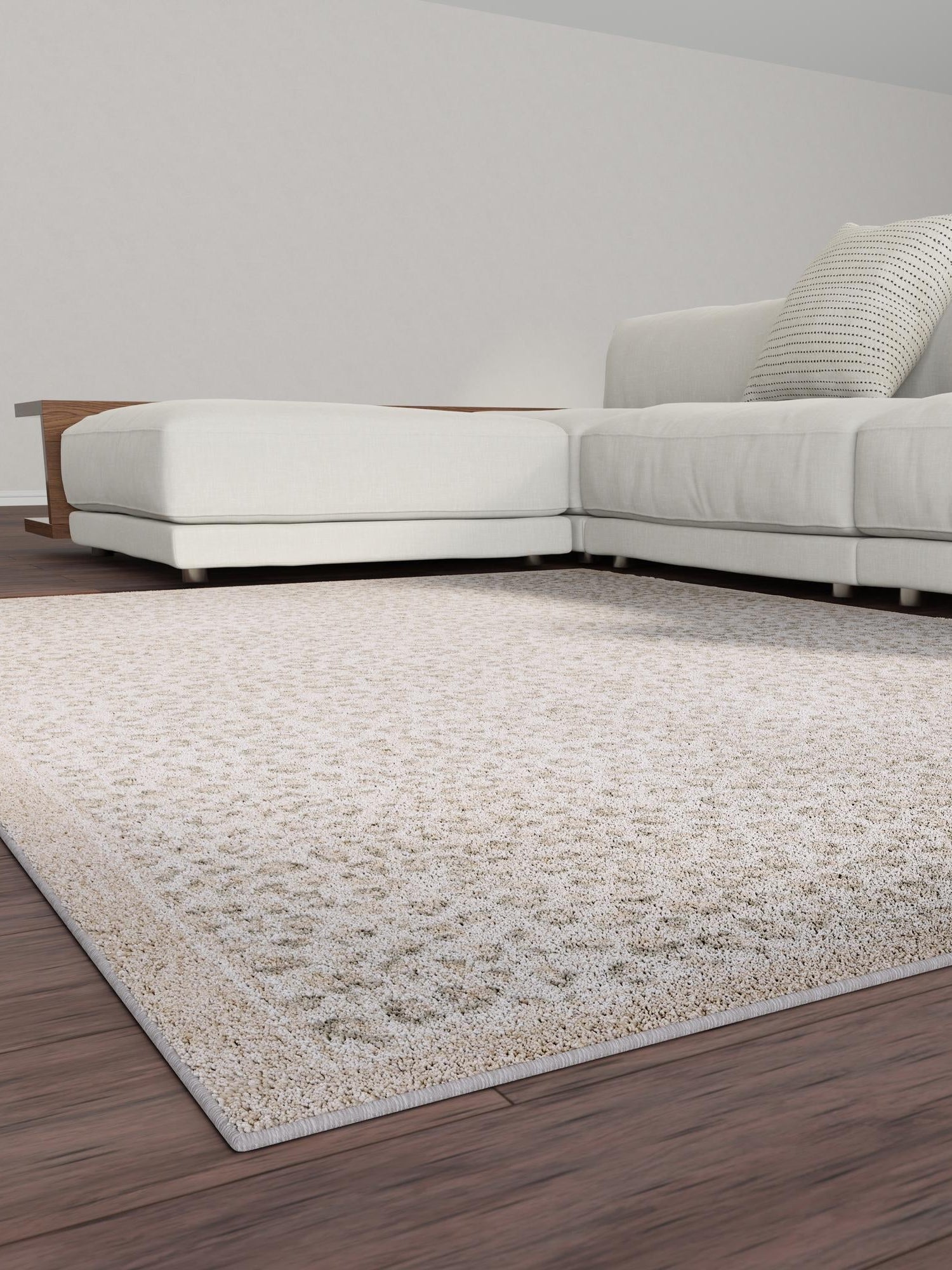 Ivory 7' 10 x 10' Wildlife Rectangle Area Rug Animal Print Safari Jungle Inspired Carpet for Unique Modern Interior Design for Sale at Rug Engine