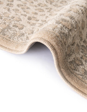 Ivory 10' x 14' 1 Wildlife Rectangle Area Rug Animal Print Safari Jungle Inspired Carpet for Unique Modern Interior Design for Sale at Rug Engine