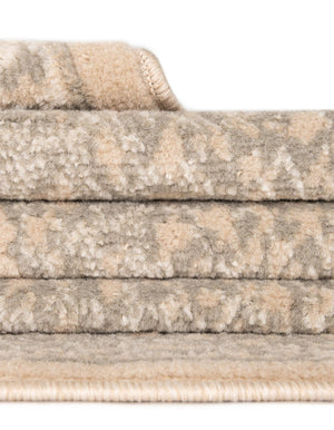 Ivory 5' 1 x 7' 1 Wildlife Rectangle Area Rug Animal Print Safari Jungle Inspired Carpet for Unique Modern Interior Design for Sale at Rug Engine