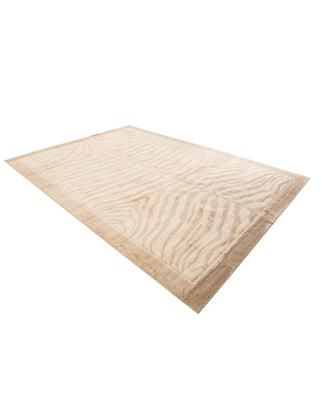 Beige and Ivory 10' x 14' 1 Wildlife Rectangle Area Rug Animal Print Safari Jungle Inspired Carpet for Unique Modern Interior Design for Sale at Rug Engine