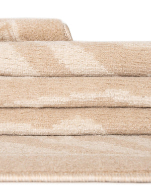 Beige and Ivory 3' 1 x 3' 1 Wildlife Round Area Rug Animal Print Safari Jungle Inspired Carpet for Unique Modern Interior Design for Sale at Rug Engine