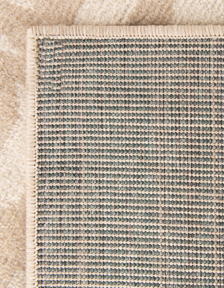 Beige and Ivory 6' 1 x 9' Wildlife Rectangle Area Rug Animal Print Safari Jungle Inspired Carpet for Unique Modern Interior Design for Sale at Rug Engine