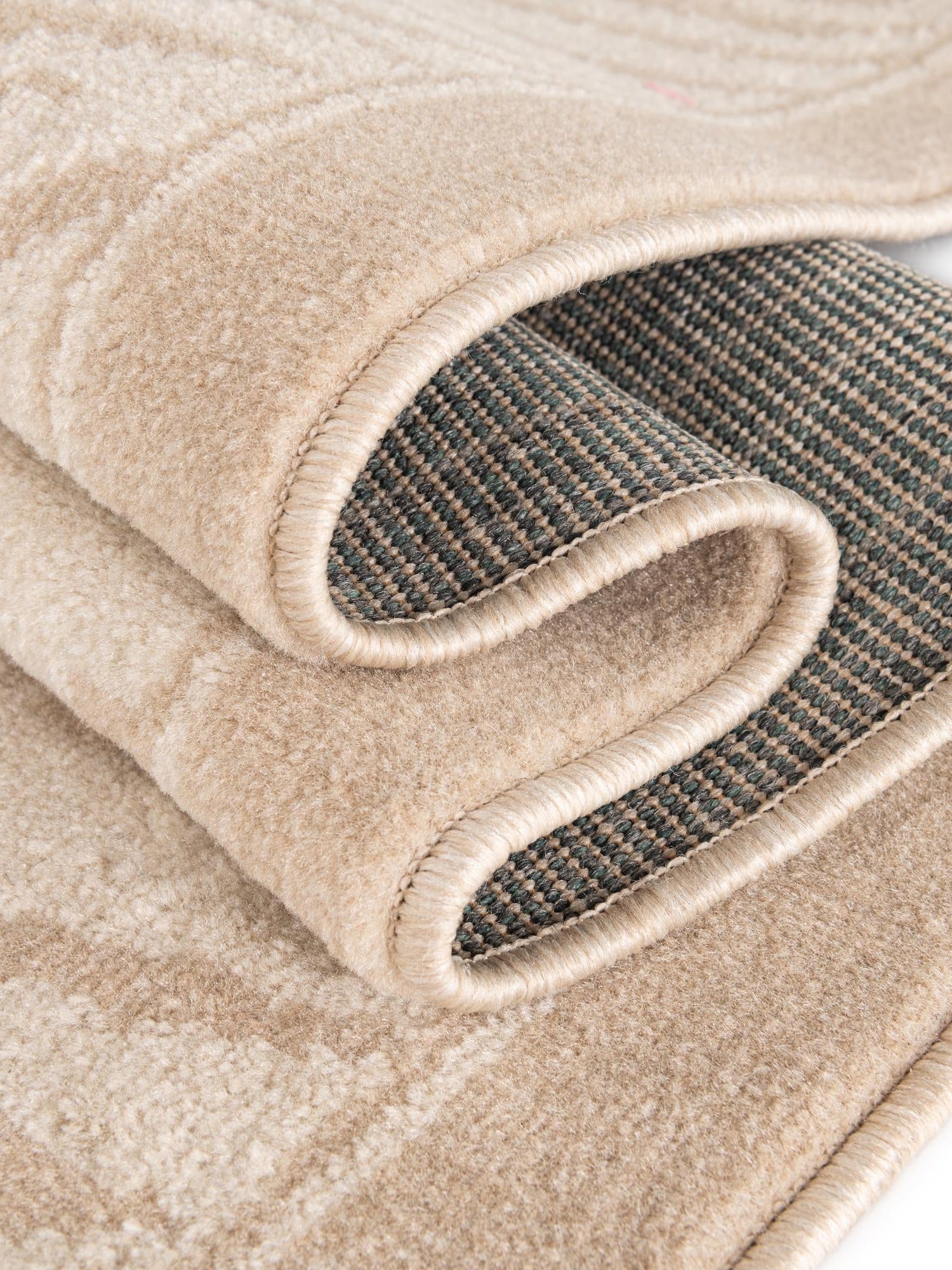 Beige and Ivory 6' 1 x 9' Wildlife Rectangle Area Rug Animal Print Safari Jungle Inspired Carpet for Unique Modern Interior Design for Sale at Rug Engine