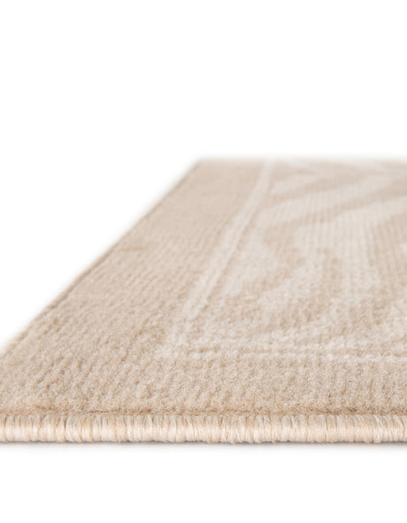 Beige and Ivory 2' 7 x 12' Wildlife Runner Area Rug Animal Print Safari Jungle Inspired Carpet for Unique Modern Interior Design for Sale at Rug Engine