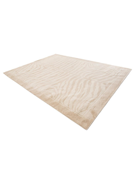 Beige and Ivory 9' x 12' Wildlife Rectangle Area Rug Animal Print Safari Jungle Inspired Carpet for Unique Modern Interior Design for Sale at Rug Engine