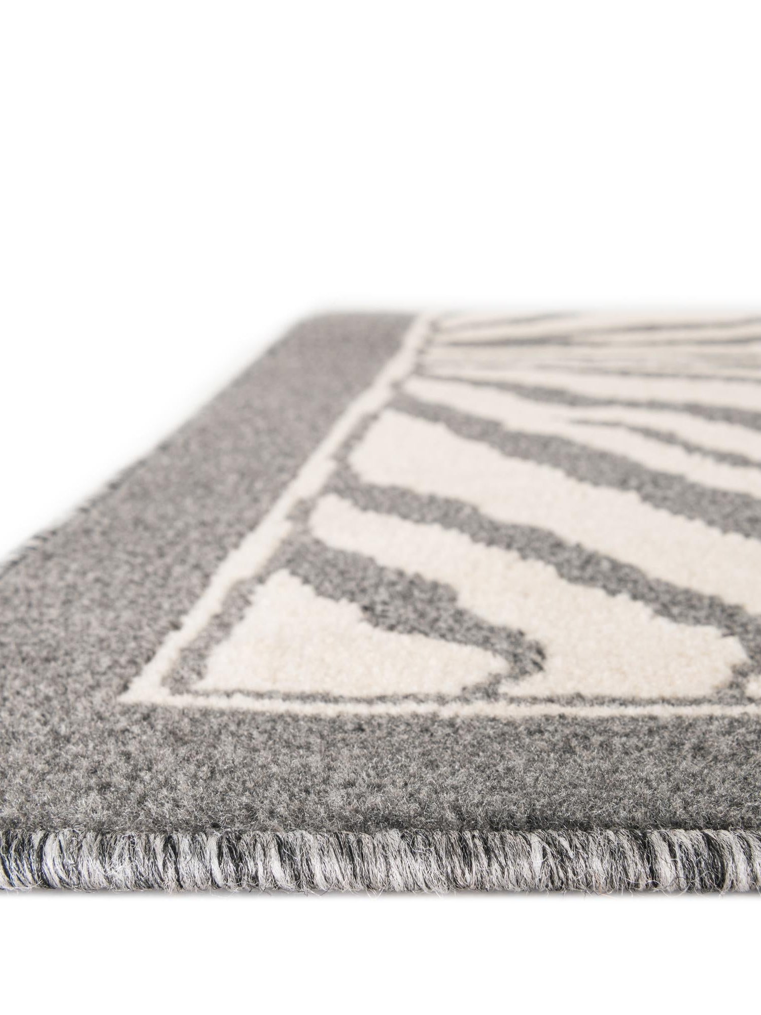 Gray and Ivory 2' 7 x 12' Wildlife Runner Area Rug Animal Print Safari Jungle Inspired Carpet for Unique Modern Interior Design for Sale at Rug Engine