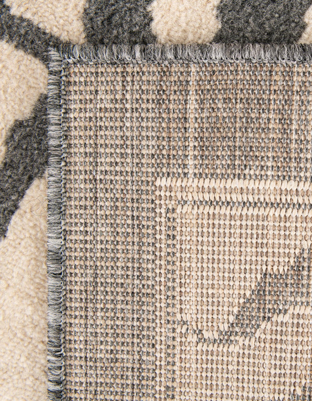 Gray and Ivory 2' 7 x 10' Wildlife Runner Area Rug Animal Print Safari Jungle Inspired Carpet for Unique Modern Interior Design for Sale at Rug Engine