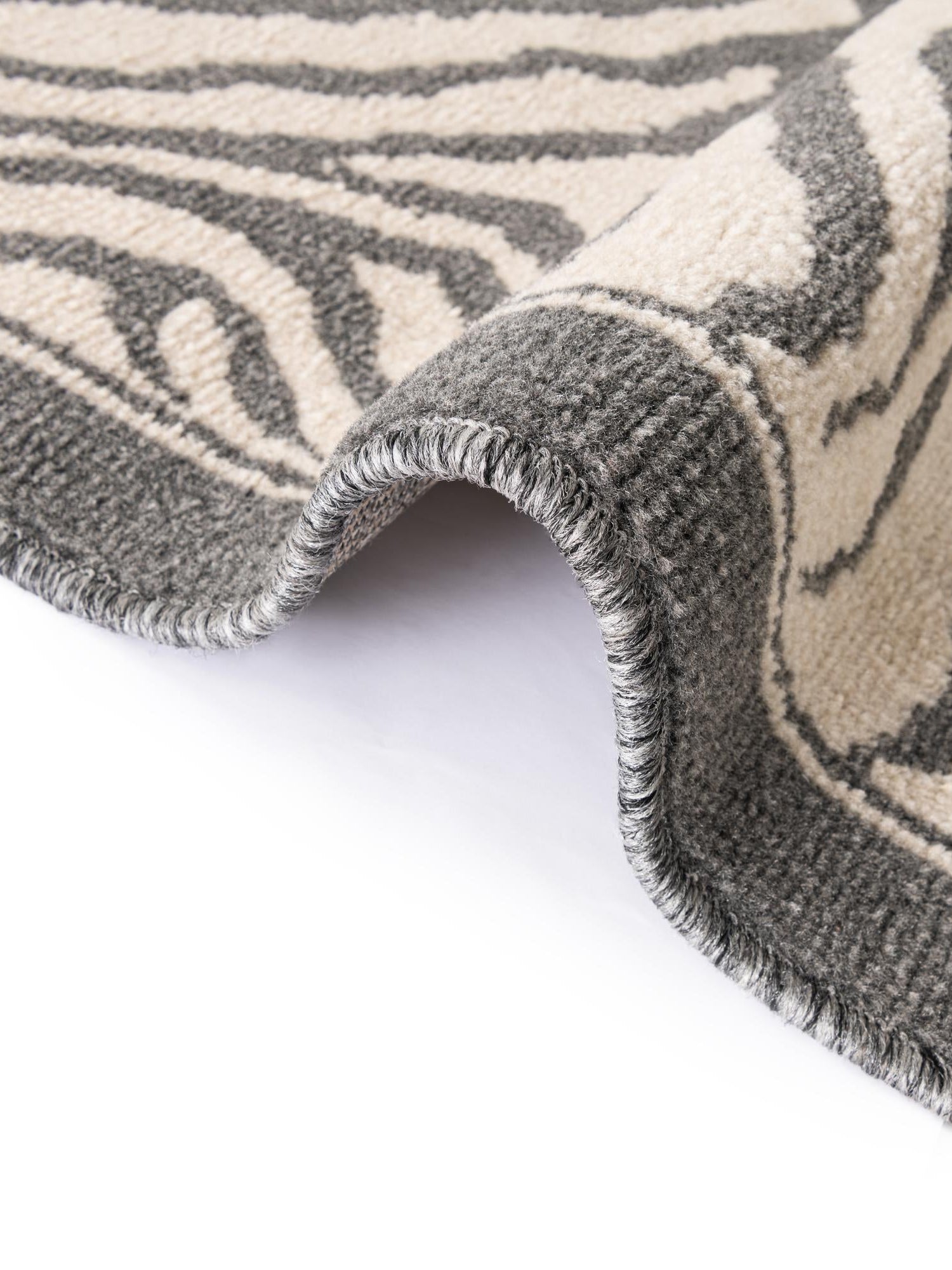 Gray and Ivory 2' 7 x 12' Wildlife Runner Area Rug Animal Print Safari Jungle Inspired Carpet for Unique Modern Interior Design for Sale at Rug Engine