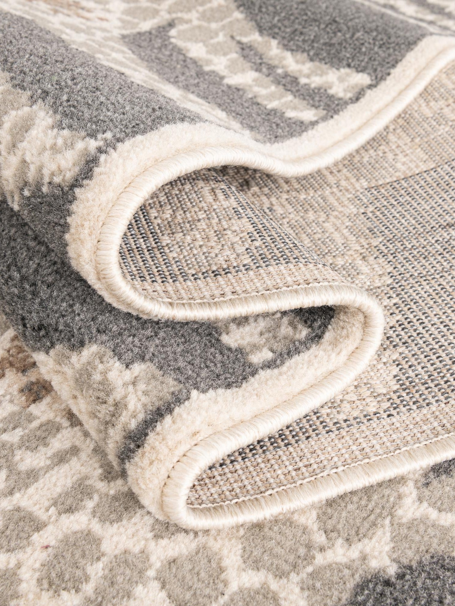 Gray and Ivory 2' x 3' 1 Wildlife Rectangle Area Rug Animal Print Safari Jungle Inspired Carpet for Unique Modern Interior Design for Sale at Rug Engine