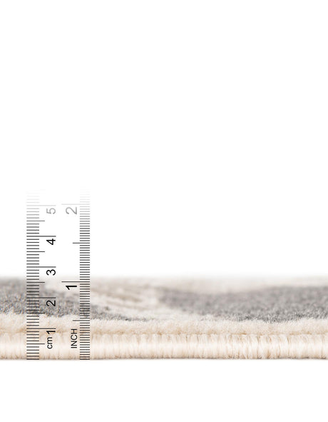 Gray and Ivory 2' x 6' 1 Wildlife Runner Area Rug Animal Print Safari Jungle Inspired Carpet for Unique Modern Interior Design for Sale at Rug Engine