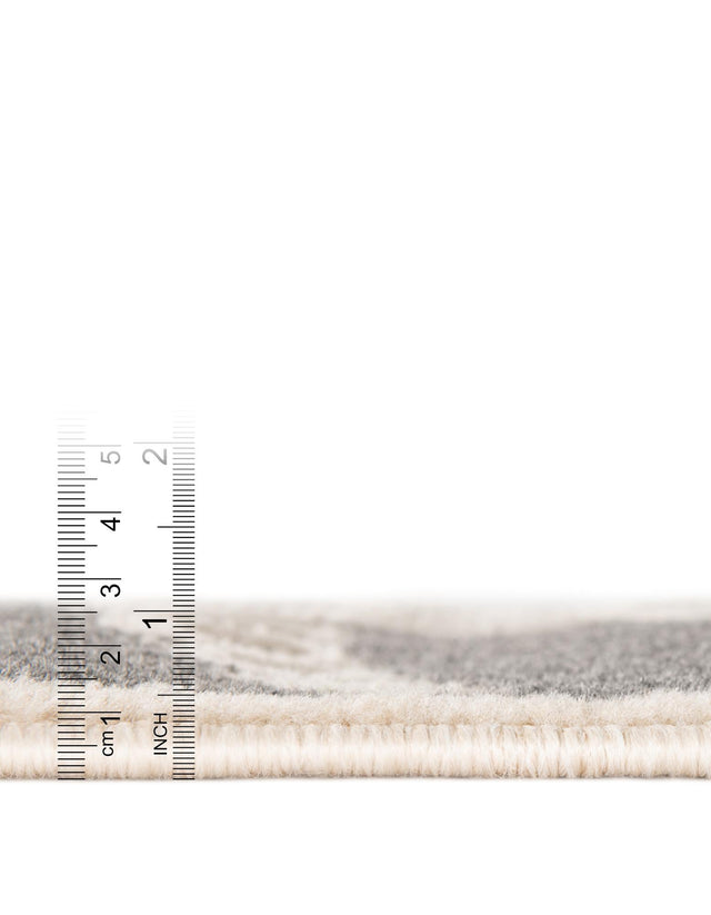 Gray and Ivory 2' x 5' 1 Wildlife Runner Area Rug Animal Print Safari Jungle Inspired Carpet for Unique Modern Interior Design for Sale at Rug Engine