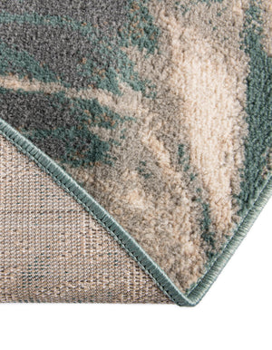 Multicolor 10' x 10' Wildlife Round Area Rug Animal Print Safari Jungle Inspired Carpet for Unique Modern Interior Design for Sale at Rug Engine
