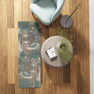 Multicolor 2' x 6' 1 Wildlife Runner Area Rug Animal Print Safari Jungle Inspired Carpet for Unique Modern Interior Design for Sale at Rug Engine