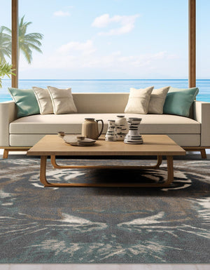 Multicolor 7' 10 x 7' 10 Wildlife Square Area Rug Animal Print Safari Jungle Inspired Carpet for Unique Modern Interior Design for Sale at Rug Engine