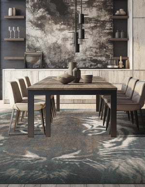 Multicolor 10' x 10' Wildlife Square Area Rug Animal Print Safari Jungle Inspired Carpet for Unique Modern Interior Design for Sale at Rug Engine