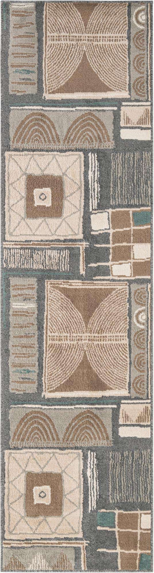 Multicolor 2' 7 x 10' Wildlife Runner Area Rug Animal Print Safari Jungle Inspired Carpet for Unique Modern Interior Design for Sale at Rug Engine