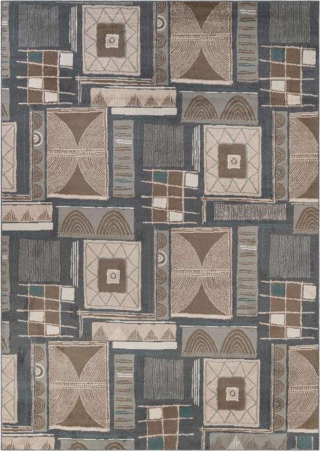 Multicolor 10' x 14' 1 Wildlife Rectangle Area Rug Animal Print Safari Jungle Inspired Carpet for Unique Modern Interior Design for Sale at Rug Engine