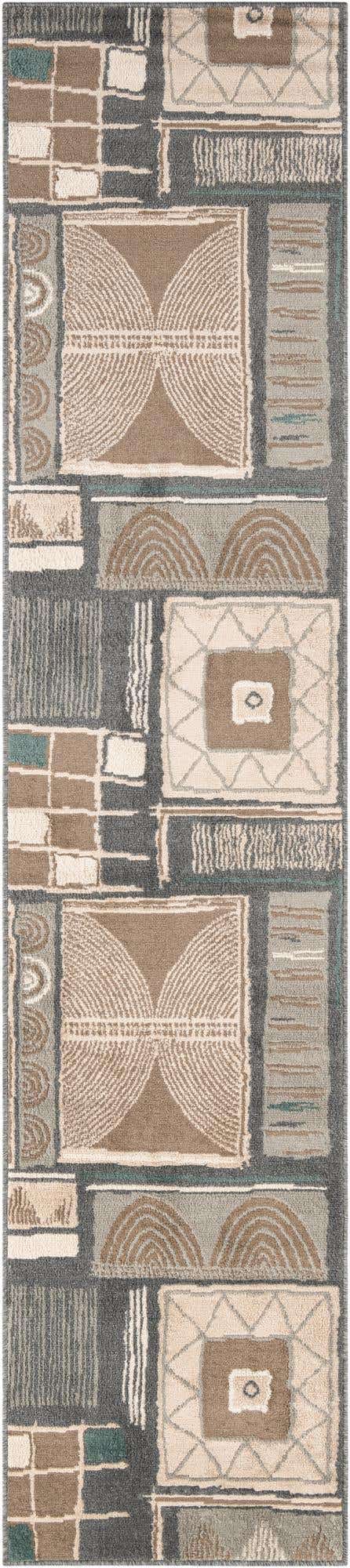 Multicolor 2' 7 x 12' Wildlife Runner Area Rug Animal Print Safari Jungle Inspired Carpet for Unique Modern Interior Design for Sale at Rug Engine