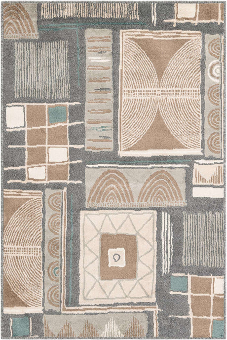 Multicolor 4' 1 x 6' 1 Wildlife Rectangle Area Rug Animal Print Safari Jungle Inspired Carpet for Unique Modern Interior Design for Sale at Rug Engine