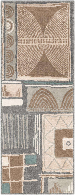 Multicolor 2' x 5' 1 Wildlife Runner Area Rug Animal Print Safari Jungle Inspired Carpet for Unique Modern Interior Design for Sale at Rug Engine