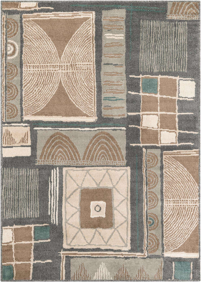 Multicolor 5' 1 x 7' 1 Wildlife Rectangle Area Rug Animal Print Safari Jungle Inspired Carpet for Unique Modern Interior Design for Sale at Rug Engine