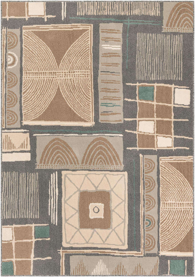 Multicolor 5' 1 x 8' Wildlife Rectangle Area Rug Animal Print Safari Jungle Inspired Carpet for Unique Modern Interior Design for Sale at Rug Engine