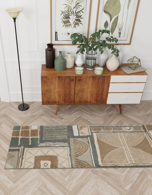 Multicolor 2' 7 x 10' Wildlife Runner Area Rug Animal Print Safari Jungle Inspired Carpet for Unique Modern Interior Design for Sale at Rug Engine