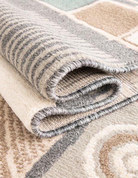Multicolor 2' x 8' Wildlife Runner Area Rug Animal Print Safari Jungle Inspired Carpet for Unique Modern Interior Design for Sale at Rug Engine