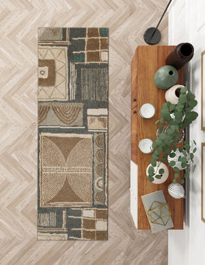 Multicolor 2' 7 x 10' Wildlife Runner Area Rug Animal Print Safari Jungle Inspired Carpet for Unique Modern Interior Design for Sale at Rug Engine
