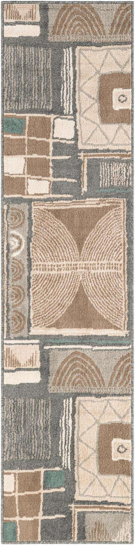 Multicolor 2' x 8' Wildlife Runner Area Rug Animal Print Safari Jungle Inspired Carpet for Unique Modern Interior Design for Sale at Rug Engine