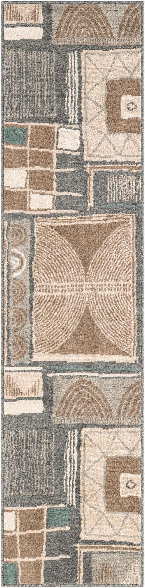 Multicolor 2' x 8' Wildlife Runner Area Rug Animal Print Safari Jungle Inspired Carpet for Unique Modern Interior Design for Sale at Rug Engine