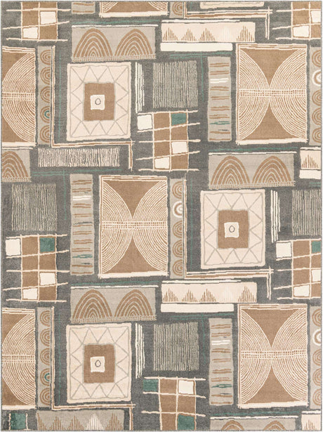 Multicolor 9' x 12' Wildlife Rectangle Area Rug Animal Print Safari Jungle Inspired Carpet for Unique Modern Interior Design for Sale at Rug Engine