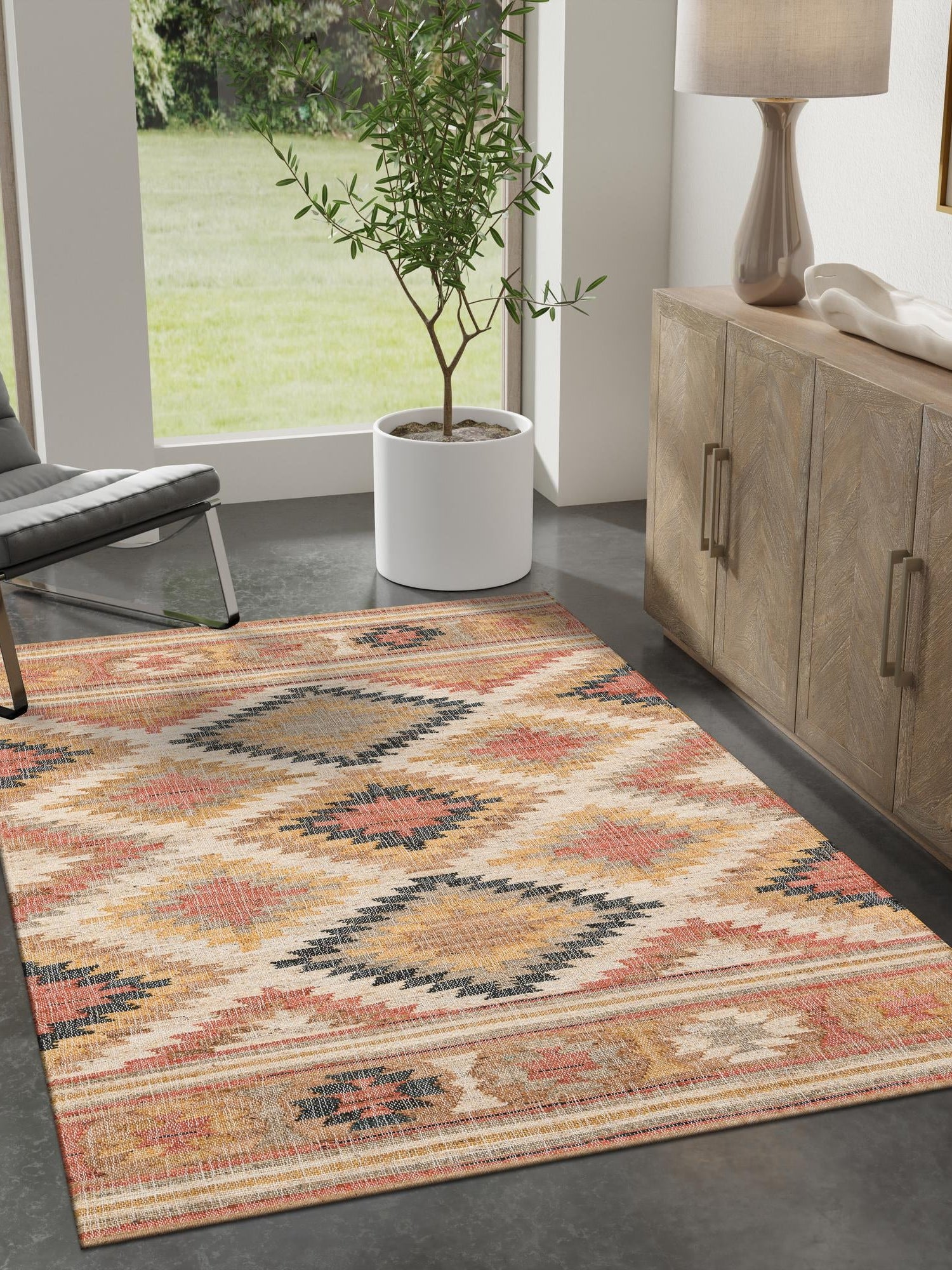 Multicolor 2' x 3' 1 Kilim Jute Rectangle Area Rug 95% Jute & 5% Cotton Rustic Vintage Look Carpet for Unique Home Interior Design for Sale at Rug Engine