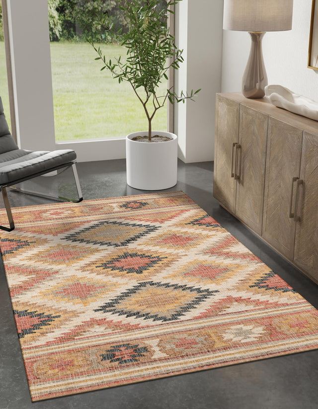 Multicolor 2' x 3' 1 Kilim Jute Rectangle Area Rug 95% Jute & 5% Cotton Rustic Vintage Look Carpet for Unique Home Interior Design for Sale at Rug Engine