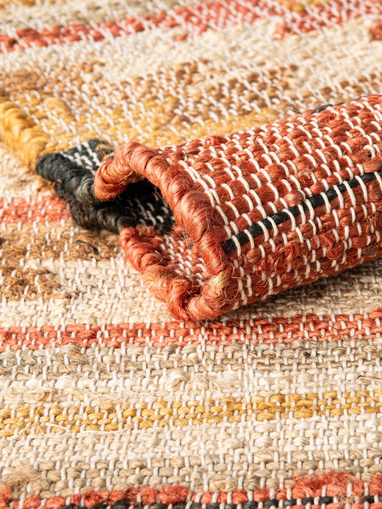 Multicolor 2' x 3' 1 Kilim Jute Rectangle Area Rug 95% Jute & 5% Cotton Rustic Vintage Look Carpet for Unique Home Interior Design for Sale at Rug Engine
