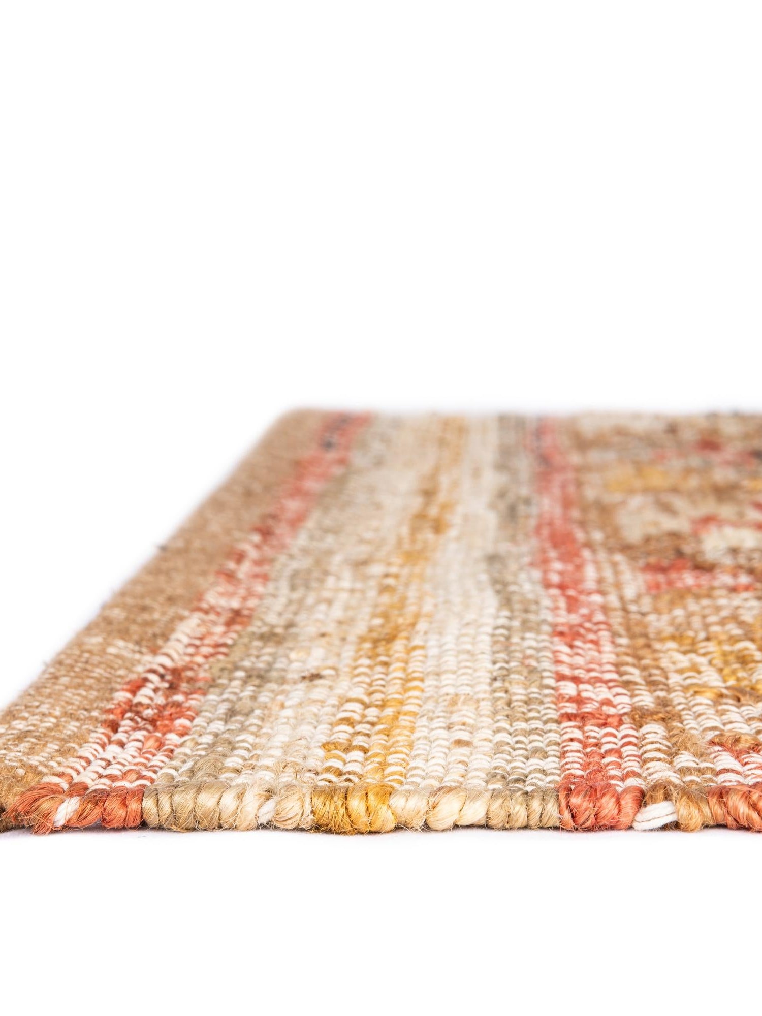 Multicolor 2' x 3' 1 Kilim Jute Rectangle Area Rug 95% Jute & 5% Cotton Rustic Vintage Look Carpet for Unique Home Interior Design for Sale at Rug Engine