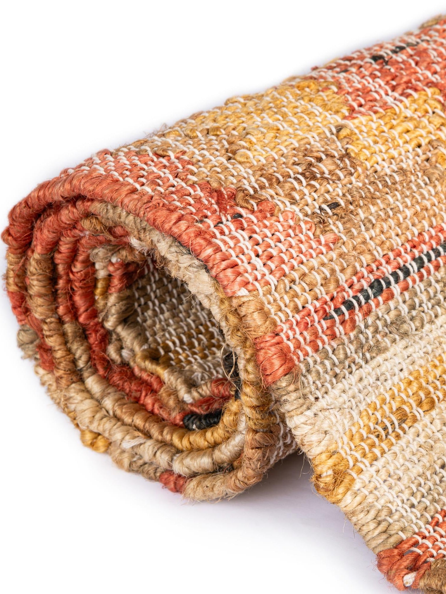 Multicolor 2' x 3' 1 Kilim Jute Rectangle Area Rug 95% Jute & 5% Cotton Rustic Vintage Look Carpet for Unique Home Interior Design for Sale at Rug Engine
