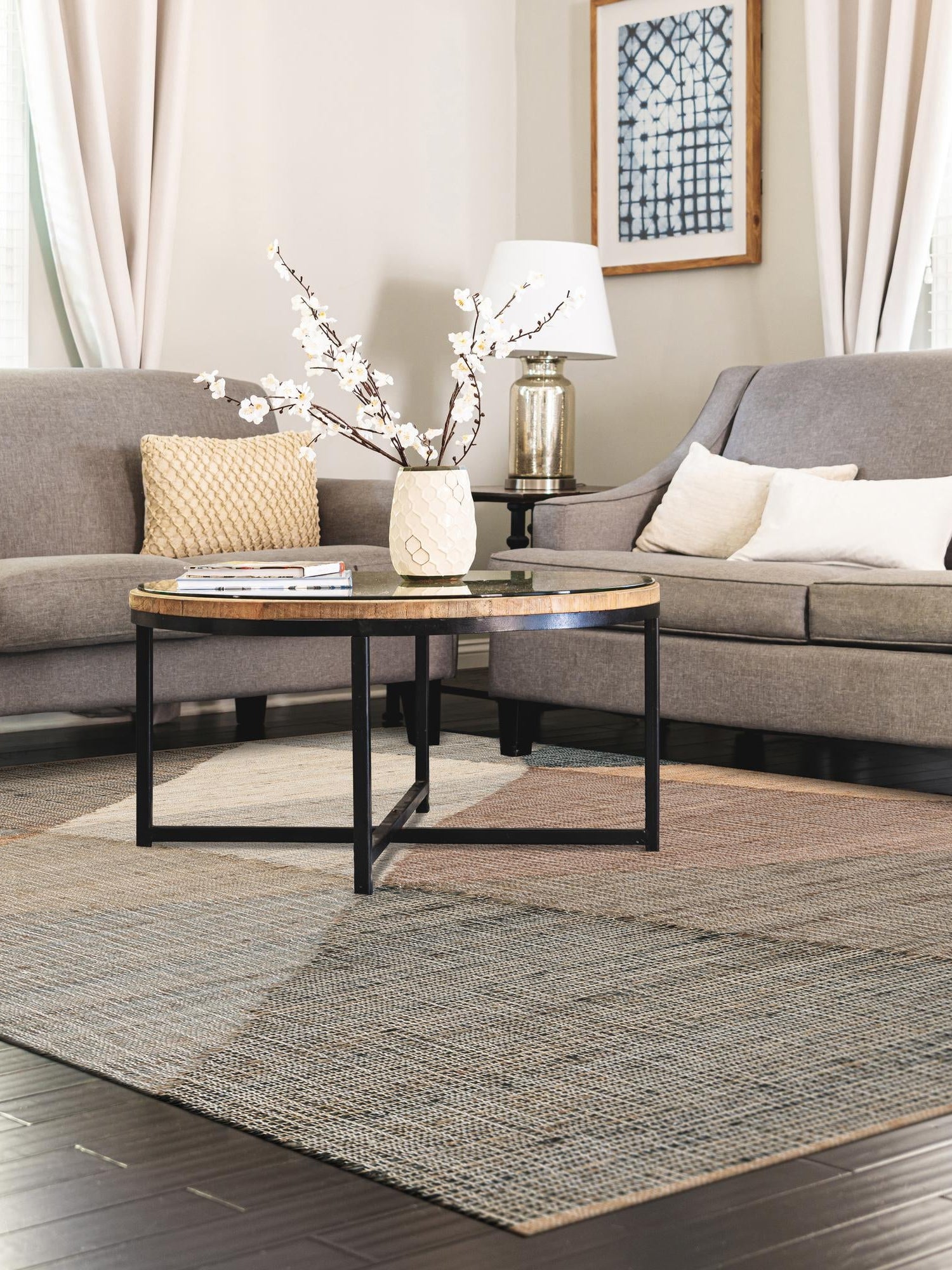 Multicolor 5' 1 x 8' Kilim Jute Rectangle Area Rug 95% Jute & 5% Cotton Rustic Vintage Look Carpet for Unique Home Interior Design for Sale at Rug Engine
