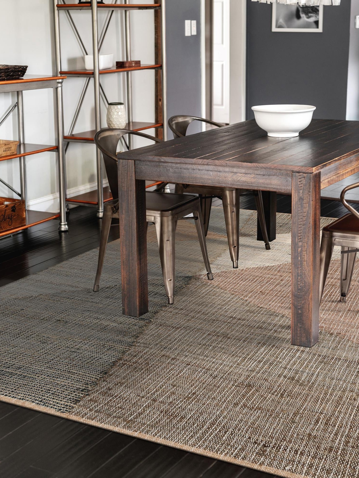 Multicolor 9' x 12' Kilim Jute Rectangle Area Rug 95% Jute & 5% Cotton Rustic Vintage Look Carpet for Unique Home Interior Design for Sale at Rug Engine